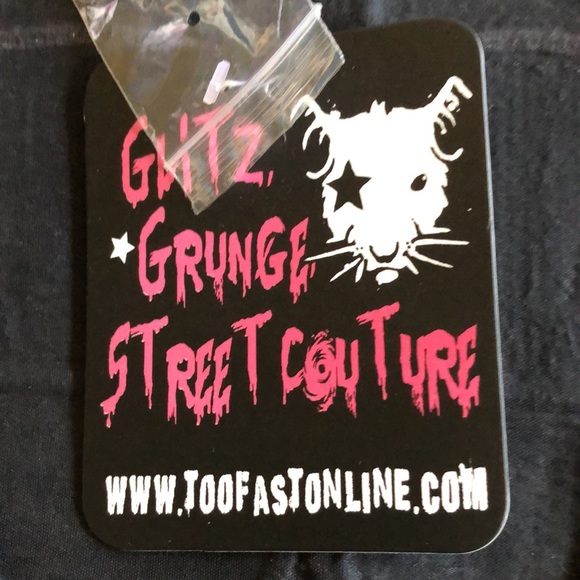 NWT Rat Baby Glitz Grunge Street Couture Cardigan - Picture 12 of 16